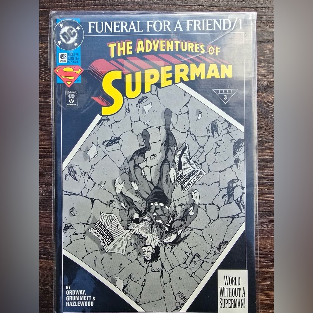 DC Comics Superman issue #498. FUNERAL OF A FRIEND/1!